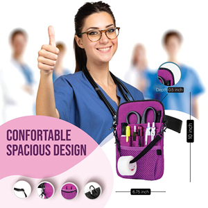 <b>Nurse</b> Waist <b>Bag</b>,<b>Nurse</b> Pocket Organizer with Adjustable Shoulder and Waist Strap for Medical Supplies - Product Image 3