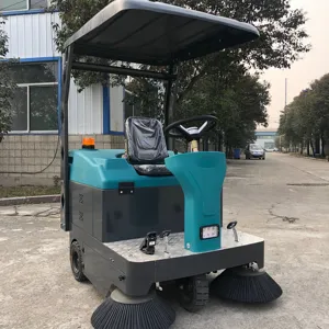 Hightop Sweeper Machine Elektrische Veegmachine Batterij Drijft Straatveger Op De Weg