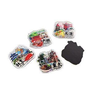Imanes acrílicos para refrigerador Han Jing, pegatinas personalizadas de dibujos animados y anime para decoración de refrigerador, regalo. - Product Image 4
