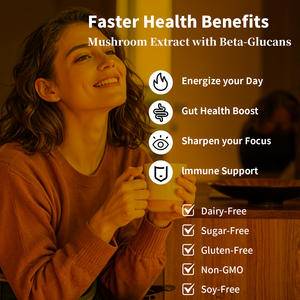 Comprar Granel De Alta Qualidade Magro Cogumelo Café com Cauda De Turquia e Extrato De Açafrão Suporte Foco Mental Promover Energia Limpa - Product Image 4