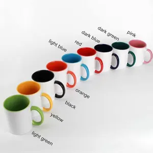 Tazza da caffè impugnatura in ceramica 11oz colore con sublimazione sbozzati per tornare a scuola stile di Design contemporaneo da fornitori tazze