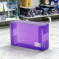 Boîtes en plastique acétate avec logo personnalisé, matériaux recyclés, forme personnalisée, marque Clbz, gaufrage, estampage, revêtement UV, utilisation alimentaire