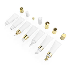 Contenants vides pour gloss à lèvres personnalisés, nouveau design, <span class=keywords><strong>tube</strong></span> souple à presser, 10 ml, 15 ml, 20 ml, blanc avec différents applicateurs - Product Image 1