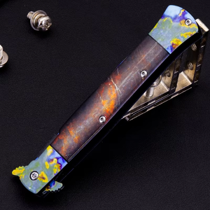 سكين جيب قابل للطي قابل للطي للصيد والبقاء على قيد الحياة مقبض مستقيم لتصميم ، من أجل - Product Image 6