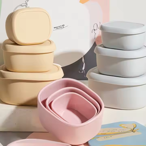 Silicone Fresh-Keeping <b>Box</b> Food Grade Lunch <b>Box</b> Refrigerator Microwave Oven Heating With Lid Fruit Bento <b>Box</b> - Product Image 1