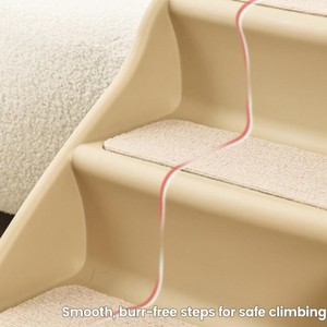 Scala Pieghevole per Animali Domestici con Sicurezza Migliorata - Gradini Rinforzati e Ispessiti per Cani che Entrano/Usciscono Facilmente dai Veicoli o si Arrampicano sulle Letti - Product Image 5