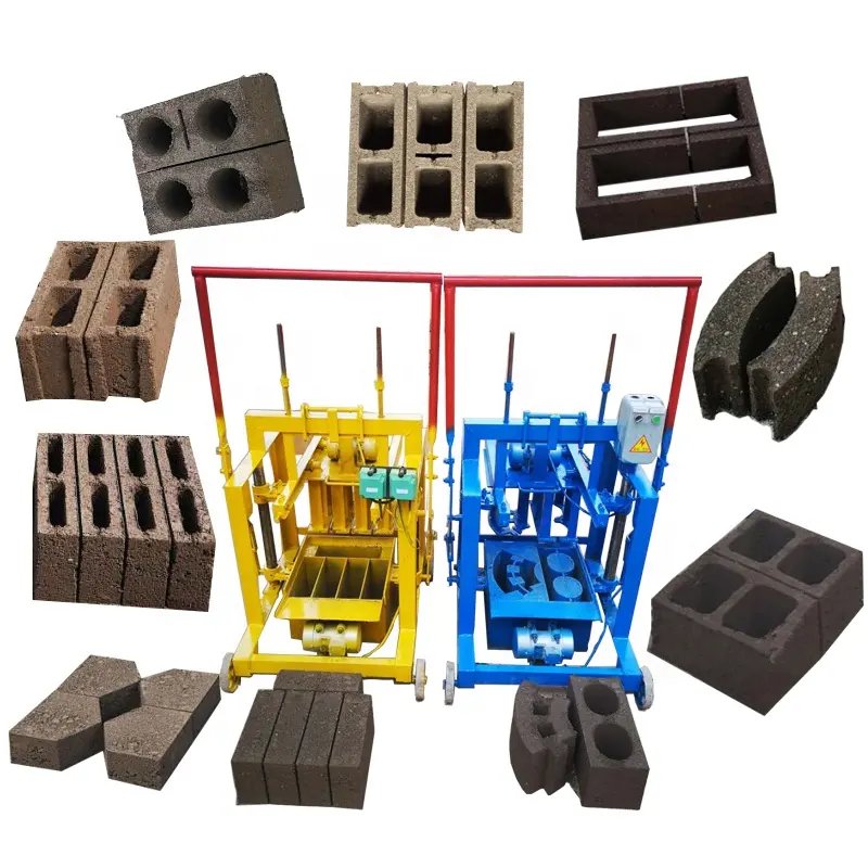 Machine de fabrication de blocs électriques à emboîtement Prix 2-45 Machine de fabrication de briques en blocs de béton creux en ciment