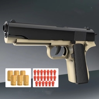 Nouveau Pistolet Jouet 1911 à Éjection de Douilles, Balle Souple, Blaster de Fléchettes en Mousse, Petit Pistolet Jouet d'Extérieur pour Adultes et Enfants