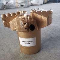 Usine 6 pouces 153mm 5 lames Concave PDC Bits PDC Drag Bit PDC Blade Bit pour le forage de puits
