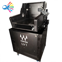 Étui détachable Goodcase pour table de mixage Wave LV1, flight case hydraulique pour console avec 2 supports pour ordinateur portable et espace 2U en dessous