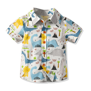 Tenues pour bébés, vêtements pour hommes, costume formel, ensembles chemise et pantalon à motifs de dessins animés pour garçons de Chine - Product Image 2