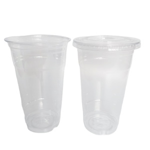 To Go <strong>Cup</strong> logo Printed Cold Smoothies Pet Coffee Plastic <strong>Cup</strong> - Product Image 1