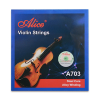 Alice — cordes pour violon Alice A703, 4 pièces, accessoires de musique, vente en gros,