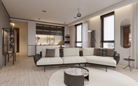 Layanan Desain Interior Paket Lengkap Apartemen Hotel, Tata Letak 2D CAD, Visualisasi Render 3D