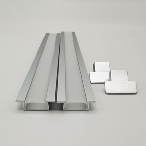 Perfil de aluminio para LED, perfil de yeso para pared, luz LED RGB sin marco, con perfil de aluminio 2x2 - Product Image 4