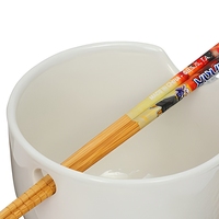 Grands bols à ramen en céramique émaillés personnalisés japonais mignons avec baguettes pour soupe et nouilles allant au micro-ondes et au lave-vaisselle