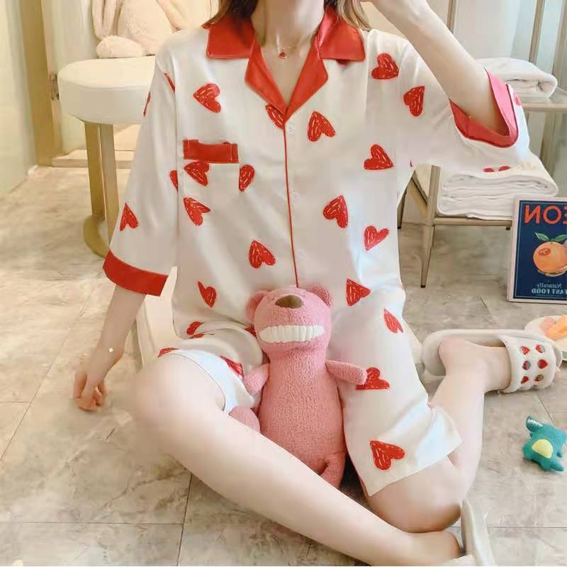 Популярная Женская Сексуальная атласная шелковая ночная рубашка с коротким рукавом, шелковая ночная рубашка, ночная рубашка, Корейская одежда для сна для девочек, Ночная одежда для женщин