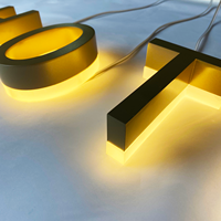 Enseignes lumineuses LED personnalisées homologuées UL, lettres en relief rétroéclairées, pour extérieur, devantures de magasins, bâtiments, restaurants