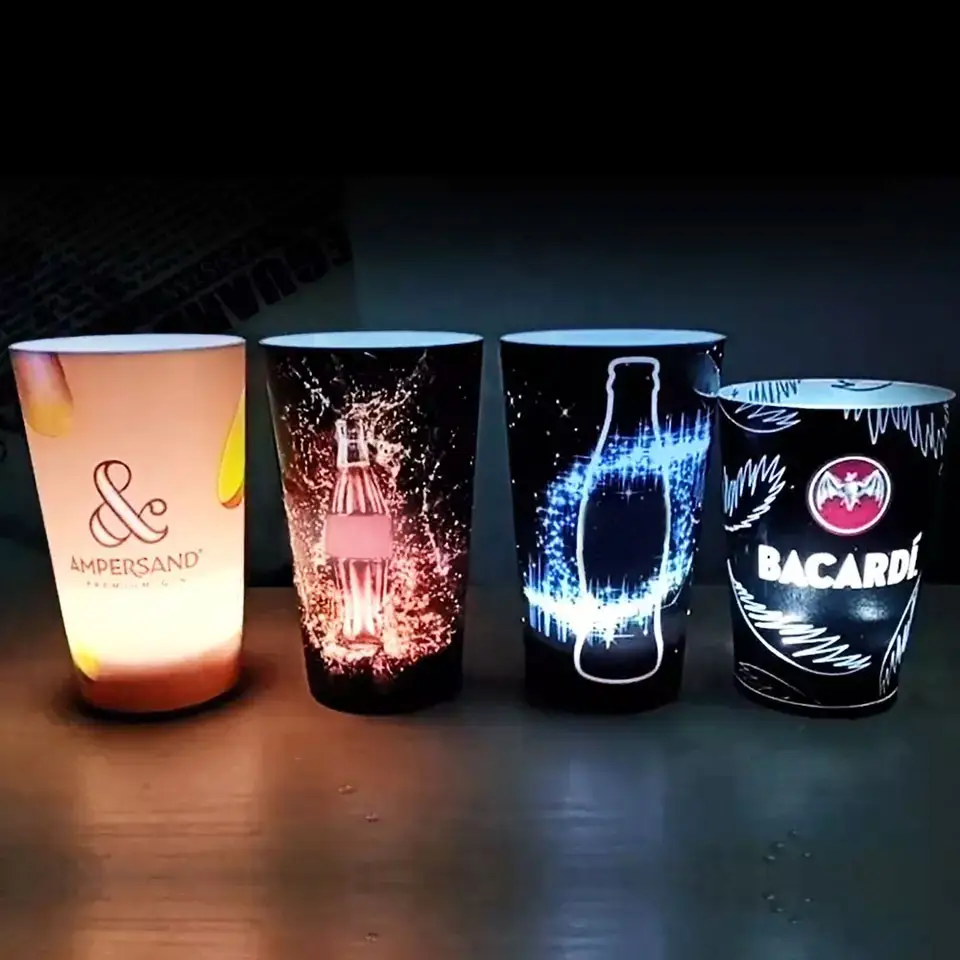 OEM Glowing Cup Water Sensitive Led Light Cups For Bar Led Flash Light Up Drinking Glasses Fun Glowing Led Cup