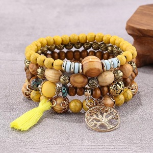 New Bohemian Bohemian Beads Style Stacked Bracelet <b>Set</b> Jewelry for Women Tassel Bracelet Gift Wholesale - Product Image 5