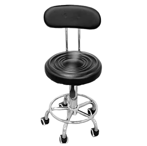 Tabouret rond médical hydraulique réglable EURVET, chaise pivotante de clinique, tabouret roulant de laboratoire pour médecin d'hôpital - Product Image 1
