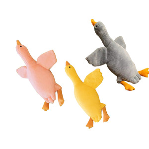 Coussin en peluche grande oie pour cadeau d'anniversaire fille 90 cm Jouets longs en peluche canard Jouets géants Décoration de chambre à coucher pour la fête - Product Image 5