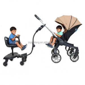 Poussette pour tout-petits avec siège détachable, <span class=keywords><strong>planche</strong></span> à roulettes, cadre en plastique et en métal pour le deuxième enfant, siège et support confortables pour bébé - Product Image 2