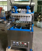 Machine à gaufres et cornets de crème glacée automatique, nouvelle, 220V, en acier inoxydable, grande capacité
