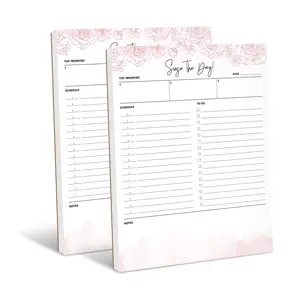 Customize Simple Cute Design Office Home School To Do Tasks With Back Magnet Daily Weekly Planner Memo Magnetic Notepads