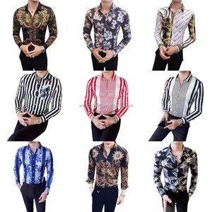Nouvelle Arrivée Été Chemise Hawaïenne <span class=keywords><strong>Homme</strong></span> Manches Courtes Col <span class=keywords><strong>Carré</strong></span> Tissu Léger Séchage Rapide Lavable en Machine <span class=keywords><strong>Soie</strong></span> Glacée Coupe Ample - Product Image 3