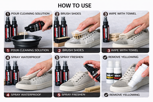 Kit de Limpieza de Zapatos Personalizable Premium, Restaura, Limpia, Protege, Impermeabiliza y Desodoriza, con Cepillo y Toalla - Product Image 5