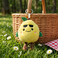 Grosir Gantungan Kunci Boneka Buah Kawaii Custom, Aksesoris Tas Lucu dan Lembut, Liontin Boneka Isi Dakron, OEM Grosir