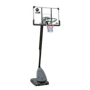 Canestro da Basket Hasuma Regolabile in Altezza 7.5-10ft, Portatile per Allenamento all'Aperto con Ruote e Base Stabile - Product Image 1