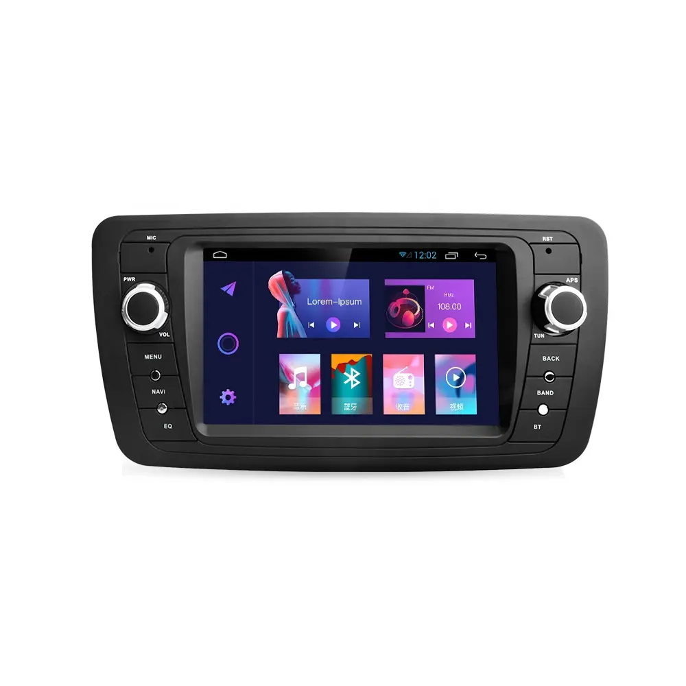 Pemutar Radio navigasi mobil 7 inci, Android Auto Multimedia GPS mobil layar CarPlay untuk Seat Ibiza 6j 2009 2010 2011 2012 SWC 4G DSP