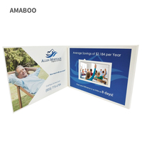 Carte d'invitation de mariage personnalisée de 7 pouces, carte vidéo de vœux, écran Lcd, carte vidéo professionnelle pour le Marketing, livret vidéo