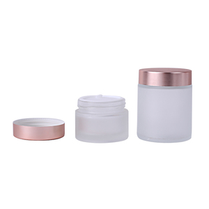 Pots en verre cosmétiques transparents marron, noir, bleu, vert de 1 oz et 2 oz avec couvercles pour crème pour le visage - Product Image 4