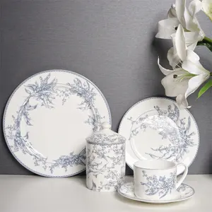 SYL Korean creative mug and plate ceramic tea cup water mug luxury gold rim coffee cup and saucer dinnerware set
