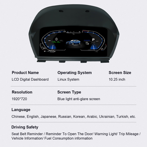 Pantalla Digital para el Tablero de Instrumentos F20 F48 F45 F22 F39, Velocímetro, CarPlay, Android Auto para <span class=keywords><strong>BMW</strong></span> Serie 1 2 X1 X2 - Product Image 5
