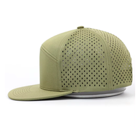 Gorra Trucker Deportiva Vintage de 6 Paneles con Malla de Sarga Perforada a Láser Personalizada, 100% Poliéster Impermeable, para Golf y Béisbol, con Bordado