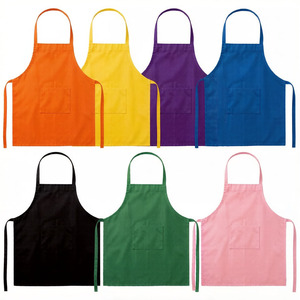Tablier unisexe personnalisé avec logo, sans manches, avec poche, en polyester, pour la peinture, la cuisine, le nettoyage, pour la maternelle - Product Image 3