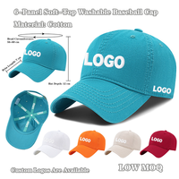 Gorras de Béisbol Lisas de 6 Paneles para Hombre y Mujer, Ajustables, al por Mayor, con Logotipo Personalizado, Gorra de Béisbol de Algodón Lavado