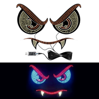 Écran LED matriciel USB Demon Eyes pour modification d'éclairage ambiant, accessoires de voiture