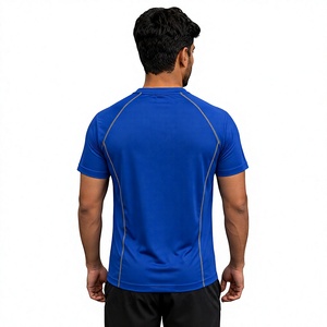 Haut de compression pour homme de haute qualité, séchage rapide, léger, vêtements de sport pour la course à pied et l'entraînement en salle de sport, t-shirt écologique - Product Image 2