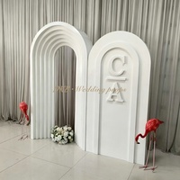 BK-101 - Fondo de PVC Multicapa con Forma de Arco para Decoración de Bodas y Eventos, Fondo para Fotos, Accesorios para Fotomatón, Fondo Floral