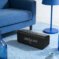 Nouveau haut-parleur sans fil Zealot 10W de puissance, batterie rechargeable (1500mAh), mini haut-parleur pour V5.0, prend en charge l'extérieur S31 TF