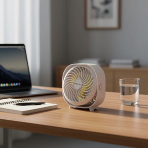 Mini Ventilador de Escritorio Recargable Portátil con Motor de 5V DC, Batería de 3000mAh, 8 Horas de Autonomía, Silencioso, para Oficina, Estudiantes y Dormitorios - Product Image 2