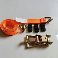 Sangle à cliquet rétractable en polyester de 2 pouces, résistance à la rupture de 1200 kg, pour chargement de camions, personnalisable, vente en gros