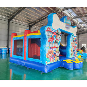 <b>Outdoor</b> Kids Adults Inflatable Cartoon <b>Dog</b>-themed Bouncy Castle Slide Combo Eco-Friendly Material 300-500kg Capacity for 5-10 - Product Image 1