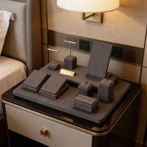 Custom Jewelry Display Props <b>Ring</b> <b>Necklace</b> Earrings Bracelet Racks Jewelry Display Stand Set - Product Image 4