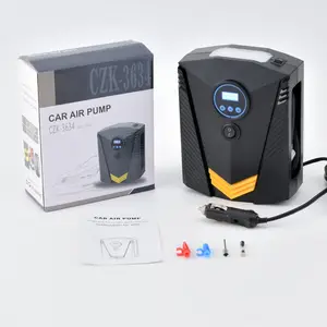 <span class=keywords><strong>Compresseur</strong></span> d'air Portable <span class=keywords><strong>avec</strong></span> lumière LED, manomètre électrique, DC 12V, 150psi, gonfleur de pneus, gonflables, 12v - Product Image 1